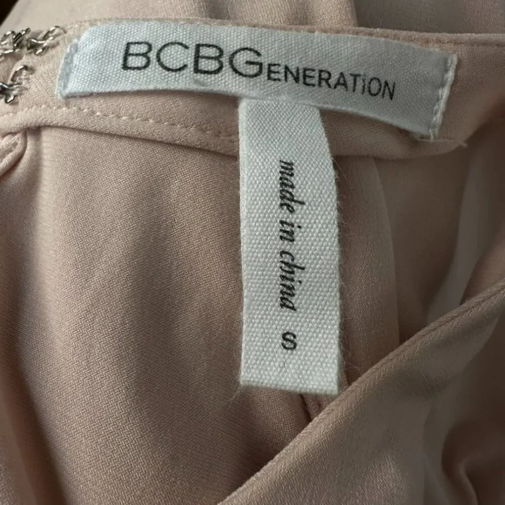 BCBGeneration Sleeveless‎ Halter  Mini Sheath Dress, Size Small, Rose Smoke - Picture 4 of 8